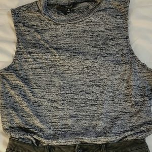 Blue-Tinted Gray Simply Vera Vera Wang XL Tank Top